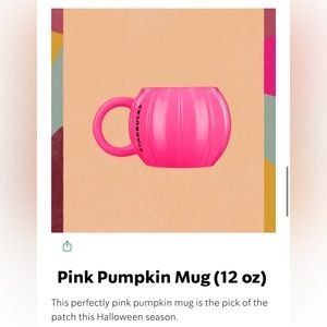 Starbucks Pink Pumpkin Mug